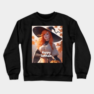 Happy Samhain Witch Crewneck Sweatshirt